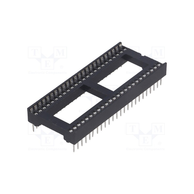 10 pcs : DS1010-48T1WS - Socket: integrated circuits, DIP48, 15.24mm, THT, Pitch: 1.778mm