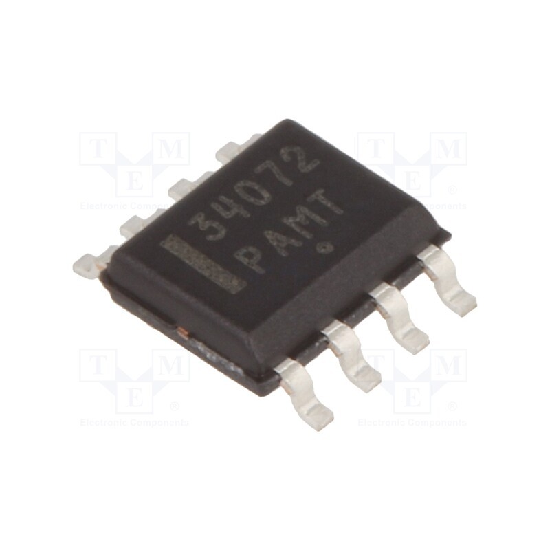 10 pcs : MC34072DR2G - IC: operational amplifier, 4.5MHz, Ch: 2, SO8, ±1.5÷22VDC,3÷44VDC