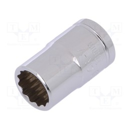 10 pcs : W074135 - Socket, 12-angles,socket spanner, 3/8', Chrom-vanadium steel