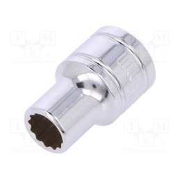 10 pcs : W074132 - Socket, 12-angles,socket spanner, 3/8', Chrom-vanadium steel