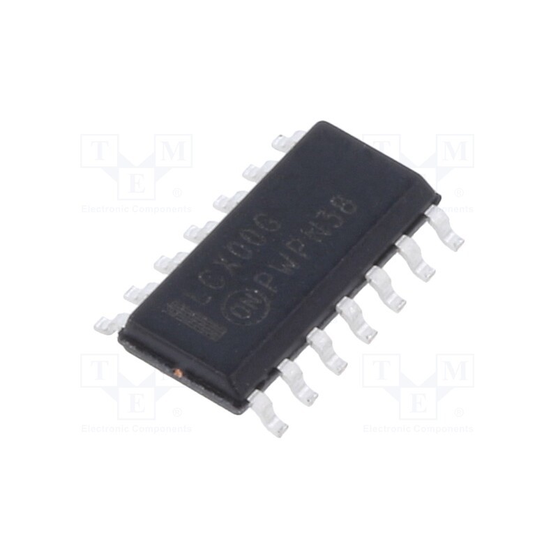10 pcs : MC74LCX00DG - IC: digital, NAND, Ch: 4, IN: 2, CMOS,TTL, SMD, SO14, 2÷3.6VDC,
