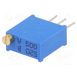 20 pcs : T910W-50R - Potentiometer: mounting, multiturn, 50Ω, 500mW, THT, ±10%, linear