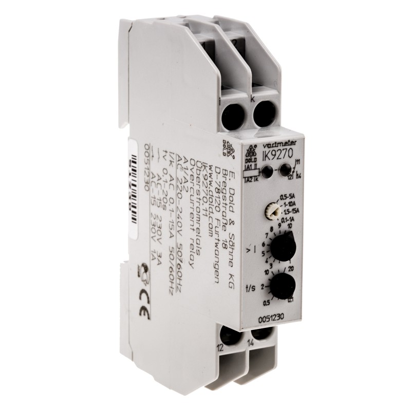 1 pcs - Dold Current Monitoring Relay, 1 Phase, SPDT, DIN Rail