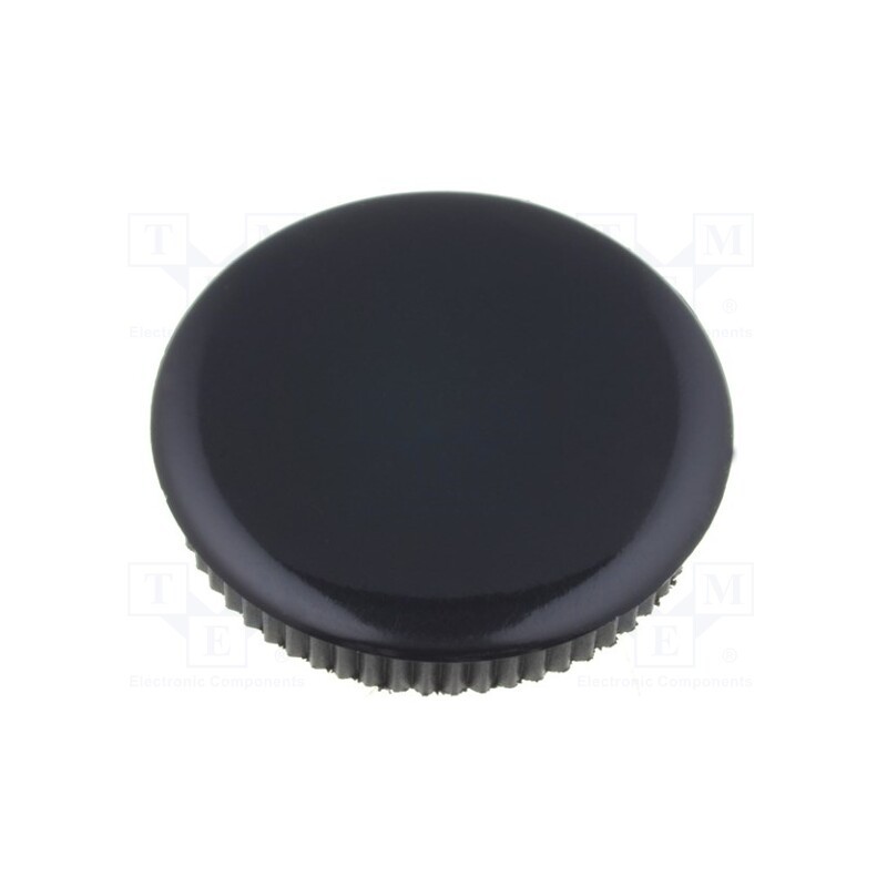 20 pcs : 333.663 - Cap, black, Mounting: push-in, plastic, G429.611