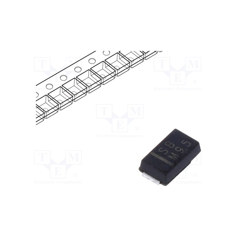 50 pcs : S1PB-M3/84A - Diode: rectifying, SMD, 100V, 1A, 1.8us, DO220AA,SMP, Ufmax: 1.1V