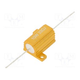 10 pcs : AHP10W-33RJ - Resistor: wire-wound, with heatsink, 33Ω, 10W, ±5%, 50ppm/°C
