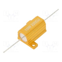 10 pcs : AHP10W-220RJ - Resistor: wire-wound, with heatsink, 220Ω, 10W, ±5%, 50ppm/°C