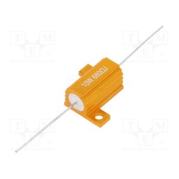 10 pcs : AHP10W-680RJ - Resistor: wire-wound, with heatsink, 680Ω, 10W, ±5%, 30ppm/°C