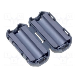 10 pcs : ZCAT1325-0530A-BK - Ferrite: two-piece, on round cable, A: 25mm, B: 20mm, C: 5mm, black