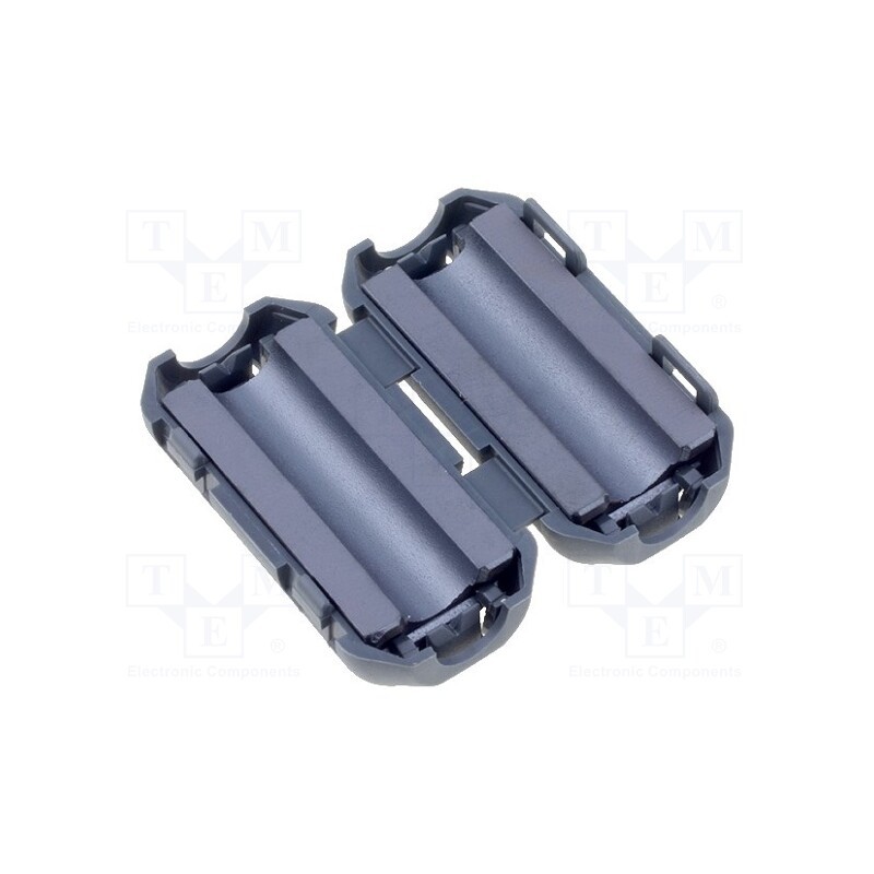 10 pcs : ZCAT1325-0530A-BK - Ferrite: two-piece, on round cable, A: 25mm, B: 20mm, C: 5mm, black