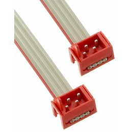 1 pcs - TE Connectivity Micro-MaTch Series Flat Ribbon Cable, 4-Way, 1.27mm Pitch, 150.5mm Length, Micro-MaTch IDC to