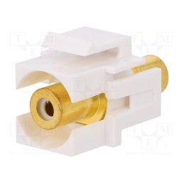 10 pcs : NK0022 - Socket, Transition: coupler, female x2, Keystone, straight, white