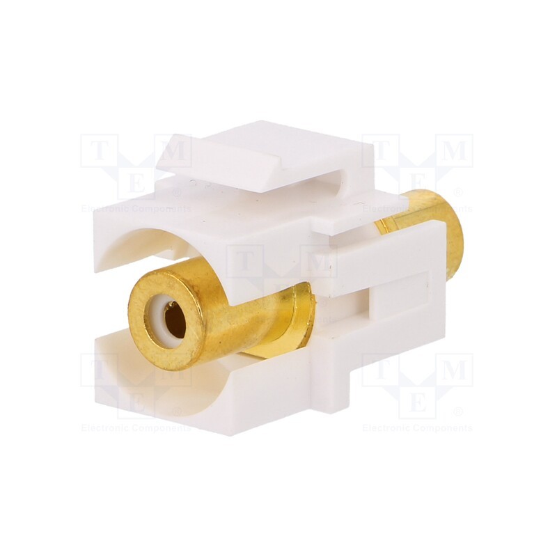 10 pcs : NK0022 - Socket, Transition: coupler, female x2, Keystone, straight, white