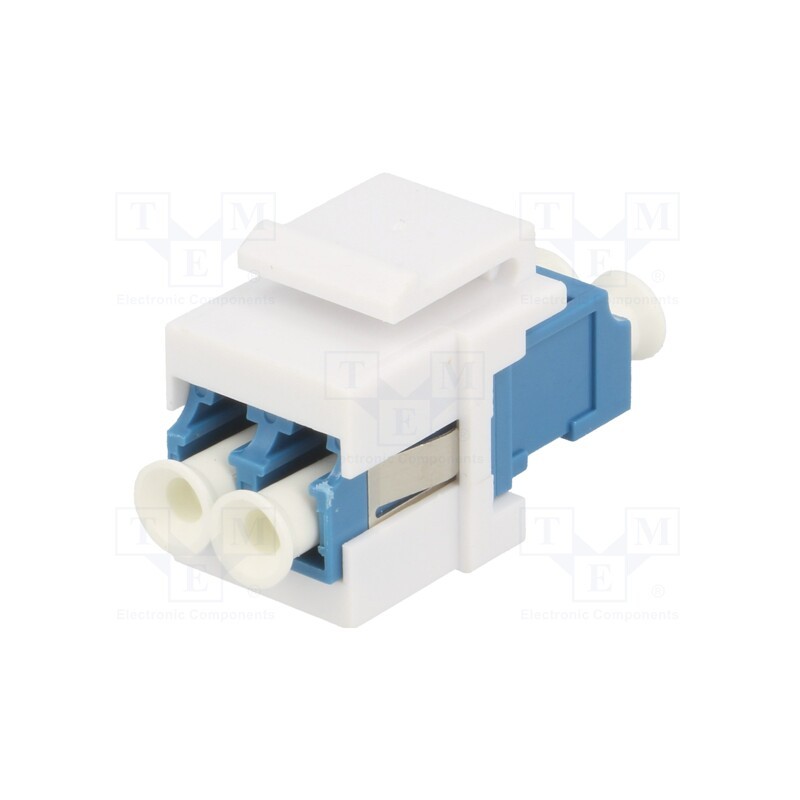 10 pcs : NK0030 - Connector: fiber optic, socket,coupler, LC,both sides, female