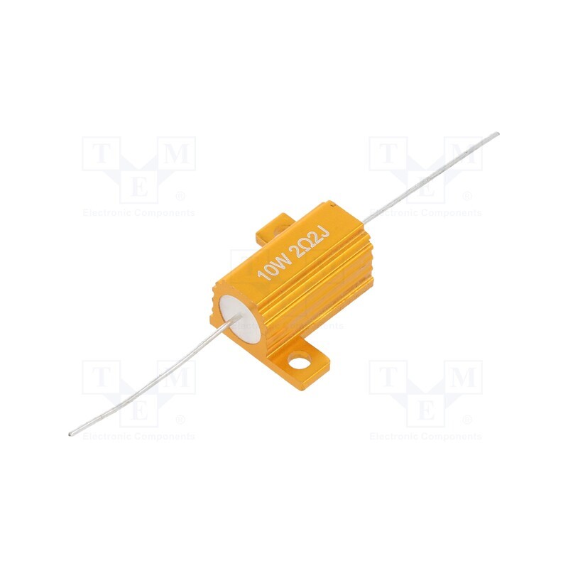 10 pcs : AHP10W-2R2J - Resistor: wire-wound, with heatsink, 2.2Ω, 10W, ±5%, 50ppm/°C