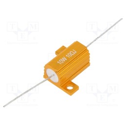 10 pcs : AHP10W-10RJ - Resistor: wire-wound, with heatsink, 10Ω, 10W, ±5%, 50ppm/°C
