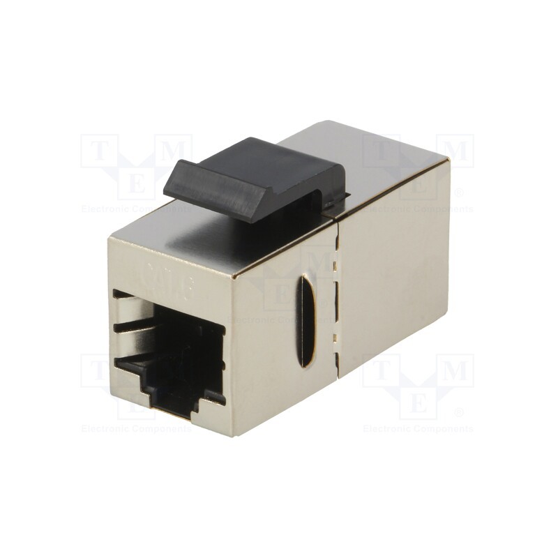 10 pcs : NK4011 - Socket, coupler, Cat: 6, shielded,Keystone, Layout: 8p8c, straight