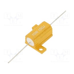 10 pcs : AHP10W-15RJ - Resistor: wire-wound, with heatsink, 15Ω, 10W, ±5%, 50ppm/°C