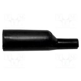 10 pcs : BU-62S-0 - Insulator, 3kV, black, silicone, 48mm