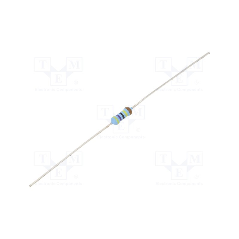 50 pcs : MRS25000C4704FCT00 - Resistor: thin film, THT, 4.7MΩ, 600mW, ±1%, Ø2.5x6.5mm, 50ppm/°C