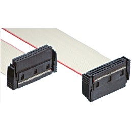 1 pcs - ERNI Flat Ribbon Cable, 26-Way, 1.27mm Pitch, 300mm Length, AU IDC to IDC