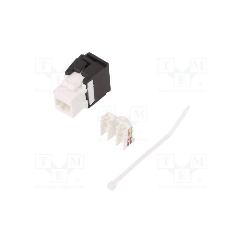10 pcs : NK4028 - Socket, RJ45, Cat: 5e,6, Keystone,unshielded,PoE,PoE+,PoE++