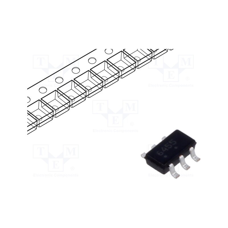 10 pcs : FDC645N - Transistor: N-MOSFET, unipolar, 30V, 5.5A, 1.6W, SuperSOT-6
