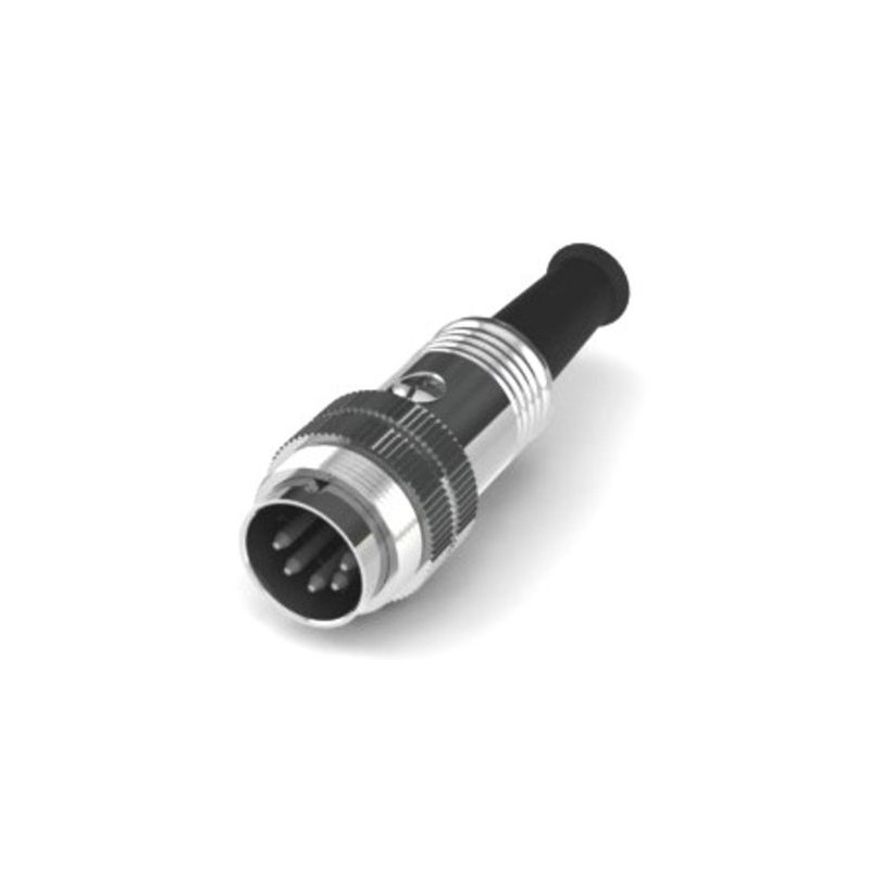 1 pcs - RS PRO 5 Pole M16 Din, 4A, 100 V IP40, Screw Lock, Male, Cable Mount