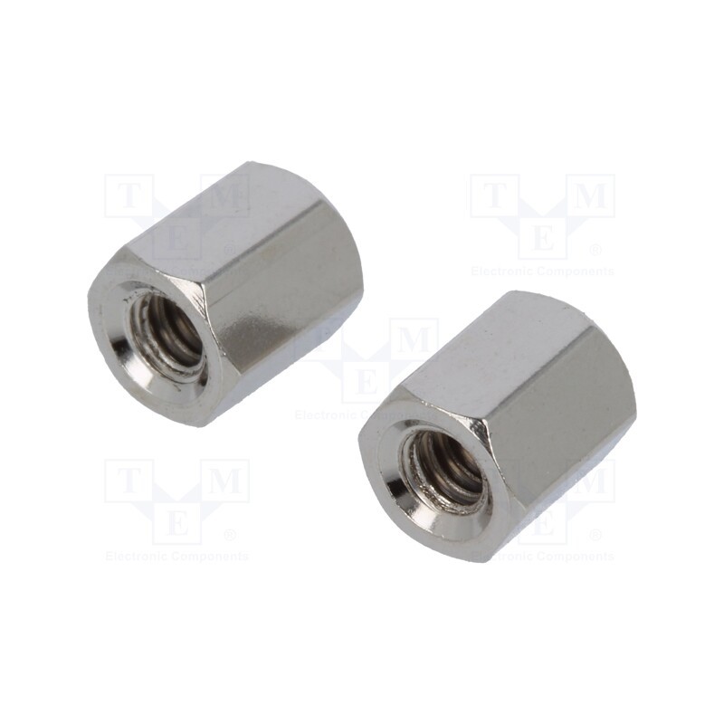 20 set : N-L0500-0600-04 - Set of nuts for D-Sub, UNC 4-40, Kit: nut x2, 6mm