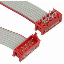 1 pcs - TE Connectivity Micro-MaTch Series Flat Ribbon Cable, 8-Way, 1.27mm Pitch, 70.5mm Length, Micro-MaTch IDC to