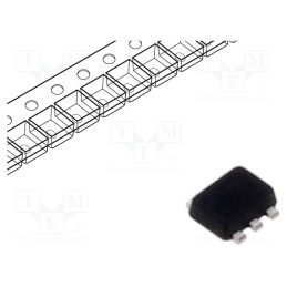 10 pcs : ESDALC6V1P6 - Diode: TVS array, 6.1V, 30W, SOT666IP, Ch: 4