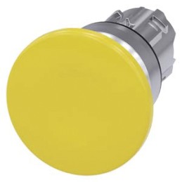 1 pcs - Siemens 3SU1 Series Yellow Momentary Push Button Head, 22mm Cutout, IP66, IP67, IP69K