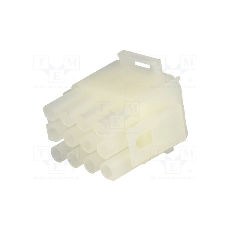10 pcs : NLSW-3X4 - Plug, wire-wire, male/female, NLS, 6.35mm, for cable, PIN: 12, 600V