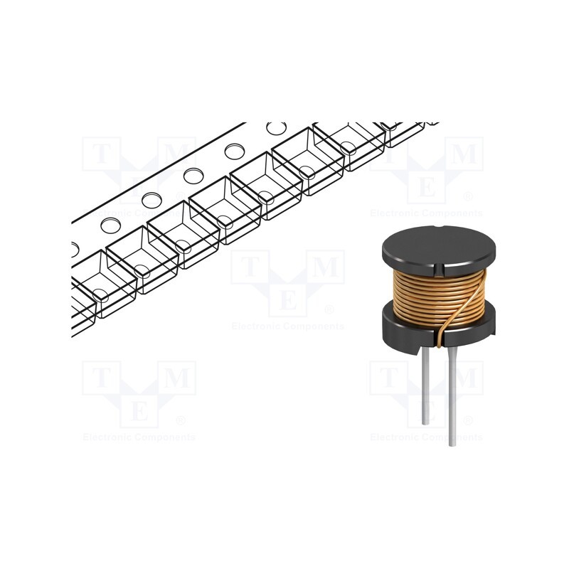 10 pcs : 09HVP-471K-50 - Inductor: wire, THT, 470uH, 1.04mA, 515mΩ, ±10%, Ø12.5x10.8mm
