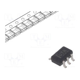 10 pcs : SN74AUC2G06DCKR - IC: digital, buffer,inverting,line driver, Ch: 2, CMOS, SMD, SC70