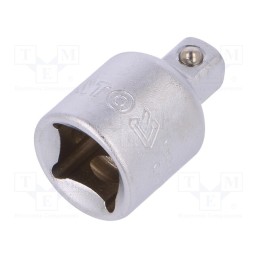 10 pcs : YT-3853 - Reduction: 3/8'F x 1/4'M, Chrom-vanadium steel, 27mm