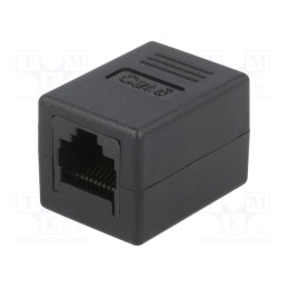 10 pcs : NP0034A - Socket, coupler, Cat: 6, unshielded, Layout: 8p8c, RJ45 socket x2