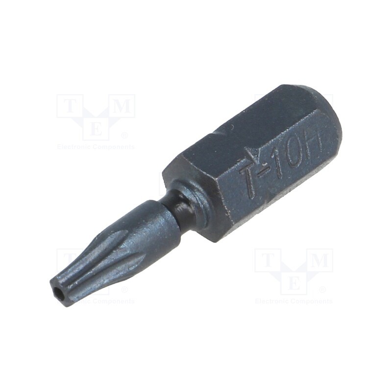 10 pcs : T4560 TXTP10 - Screwdriver bit, Torx® with protection, T10H, Overall len: 25mm