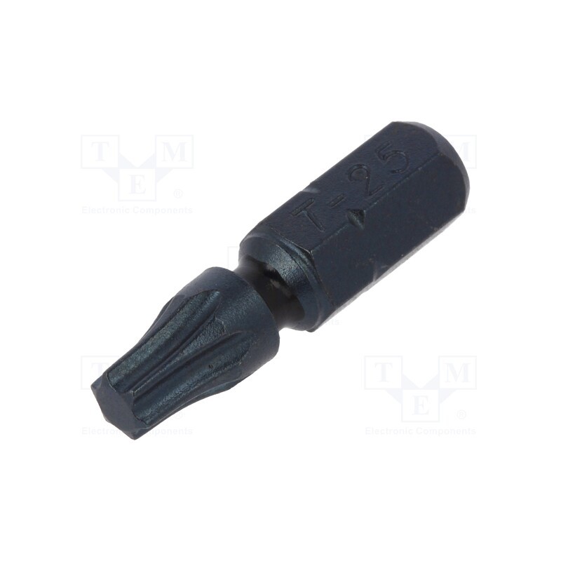 10 pcs : T4560 TX25 - Screwdriver bit, Torx®, TX25, Overall len: 25mm
