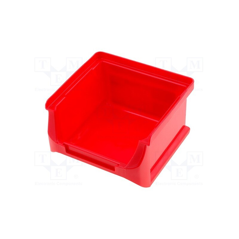 10 pcs : BMA456201+ - Container: cuvette, plastic, red, 102x100x60mm, ProfiPlus Box 1