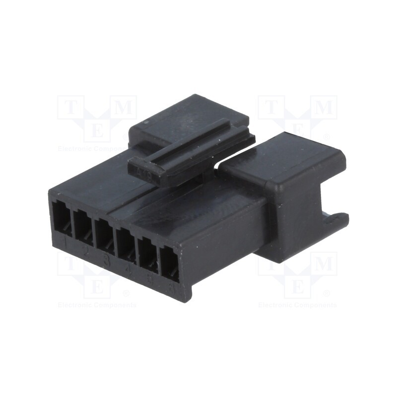 50 pcs : NPPG-06 - Plug, wire-wire, male, NPP, 2.5mm, PIN: 6, w/o contacts, for cable