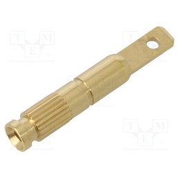 10 pcs : 23.501 - Socket, 2mm banana, 10A, 30VAC, 60VDC, Plating: gold-plated