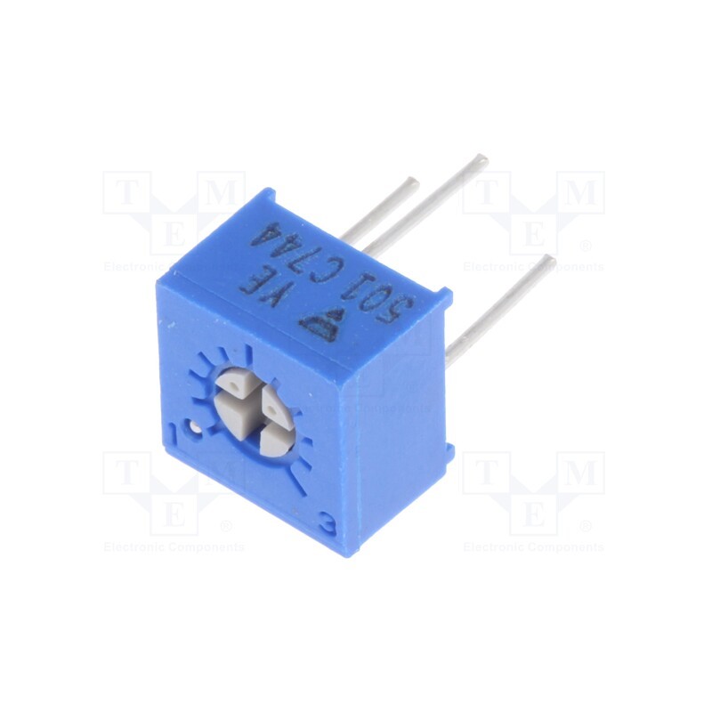 10 pcs : T73YE501KT20 - Potentiometer: mounting, single turn,horizontal, 500Ω, 500mW