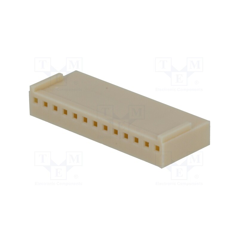 50 pcs : NS25-G13 - Plug, wire-board, female, NS25, 2.54mm, PIN: 13, w/o contacts, 250V