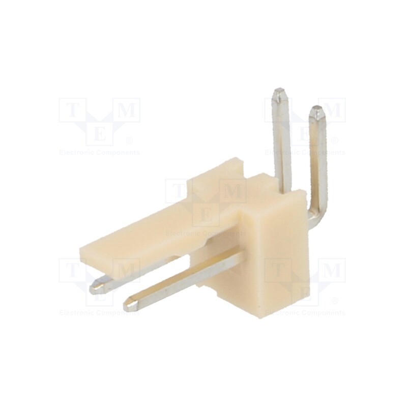 50 pcs : NS25-W2K - Socket, wire-board, male, NS25, 2.54mm, PIN: 2, THT, 250V, 3A, tinned