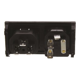 1 pcs - Bulgin C13, C14 Snap-In IEC Connector Male, 10A, 250 V, Fuse Size 5 x 20mm