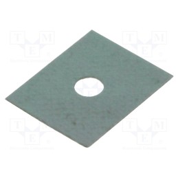 10 pcs : WK 126 - Heat transfer pad: silicone, TO126, 0.45K/W, L: 11mm, W: 9mm, 6.5kV