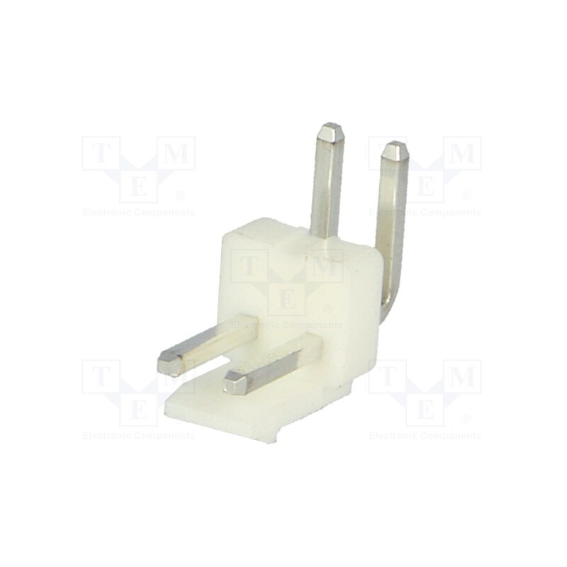 50 pcs : NS39-W2K - Socket, wire-board, male, NS39, 3.96mm, PIN: 2, THT, 250V, 7A, tinned