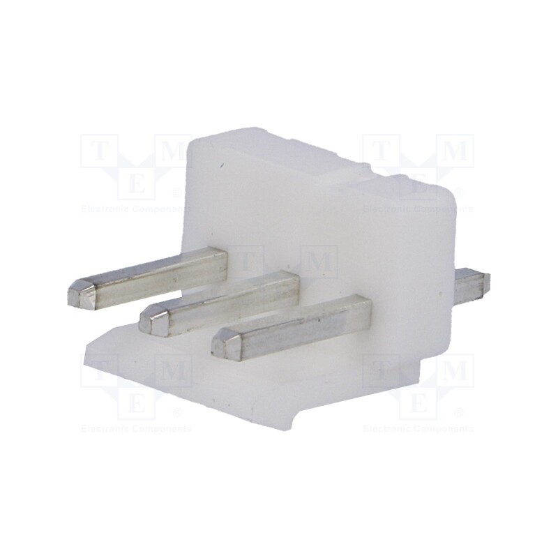 50 pcs : NS39-W3P - Socket, wire-board, male, NS39, 3.96mm, PIN: 3, THT, 250V, 7A, tinned