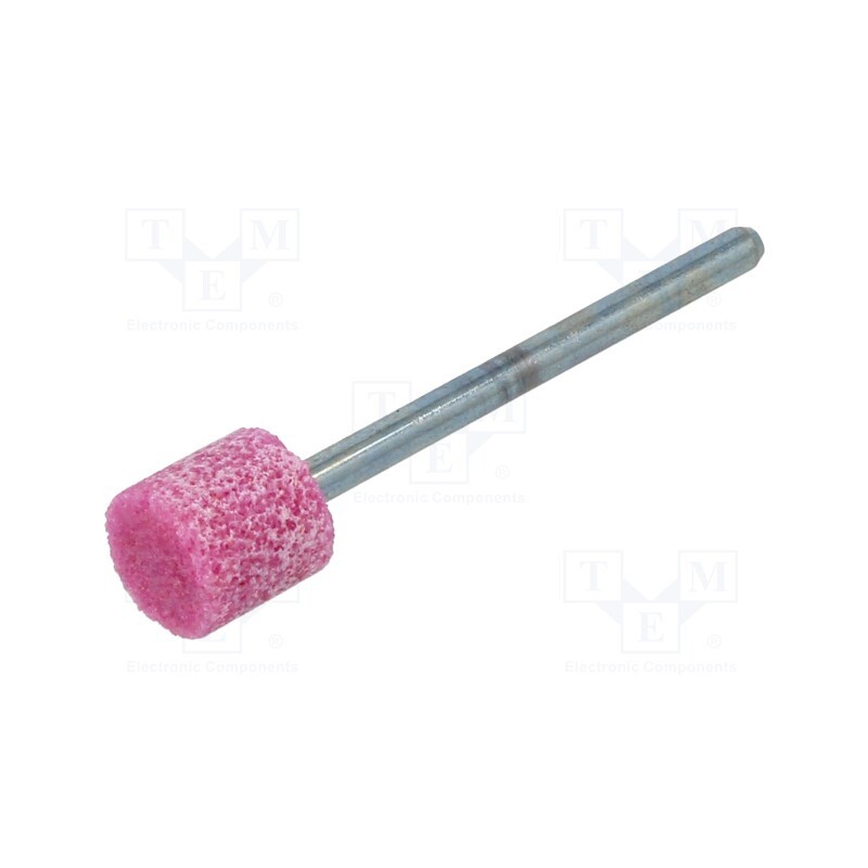 10 pcs : MA.007 - Grindingstone, Ø: 10mm, Ø: 3mm, Tip mat: aluminium oxide